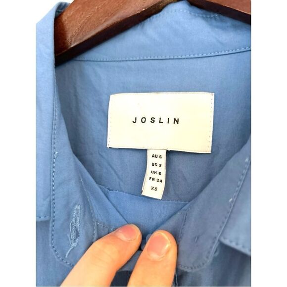 Joslin Lili Cotton Eyelet Ruffle Poplin Cotton Romper in Cerulean Blue, Size 2 - Picture 13 of 16